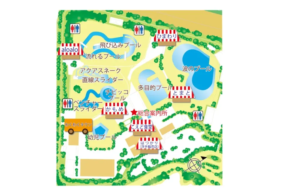 川越水上公園プールの売店