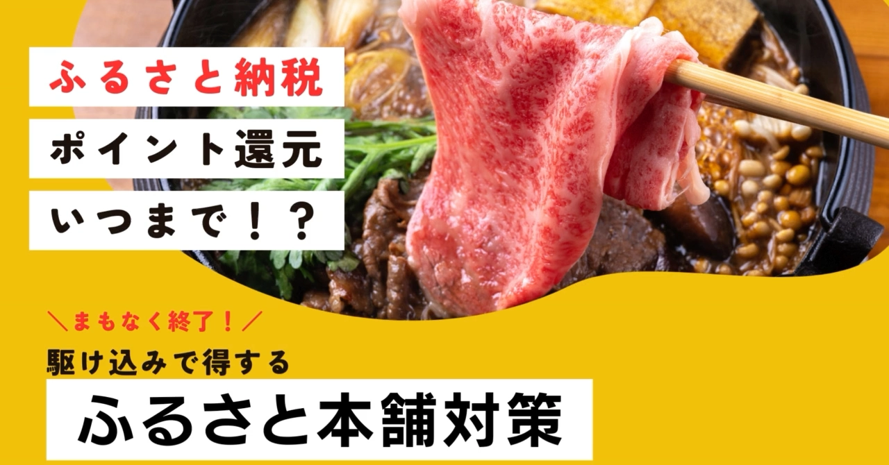 ふるさと本舗納税ポイント還元いつまで！？ふるさと本舗納税対策と比較