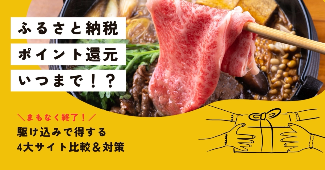 ふるさと納税ポイント還元いつまで！？対策と比較